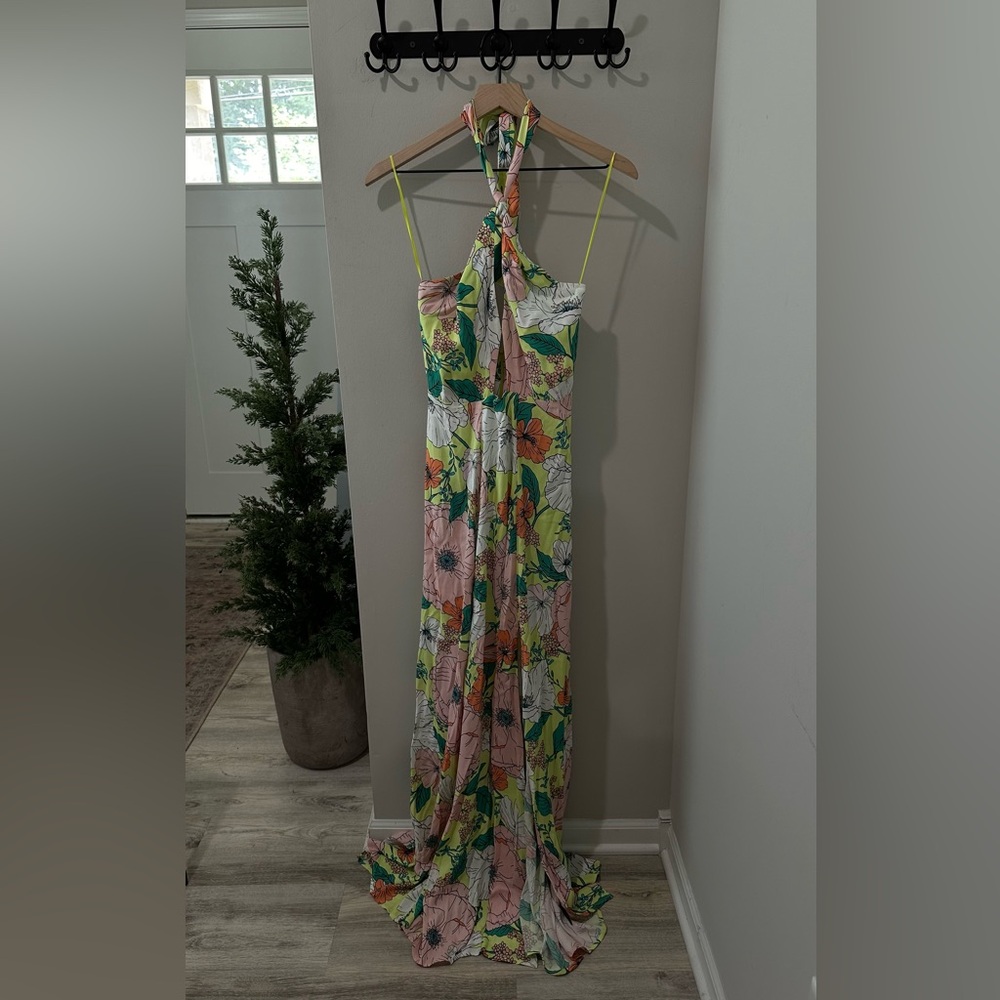 AFRM spring like bouquet maxi dress